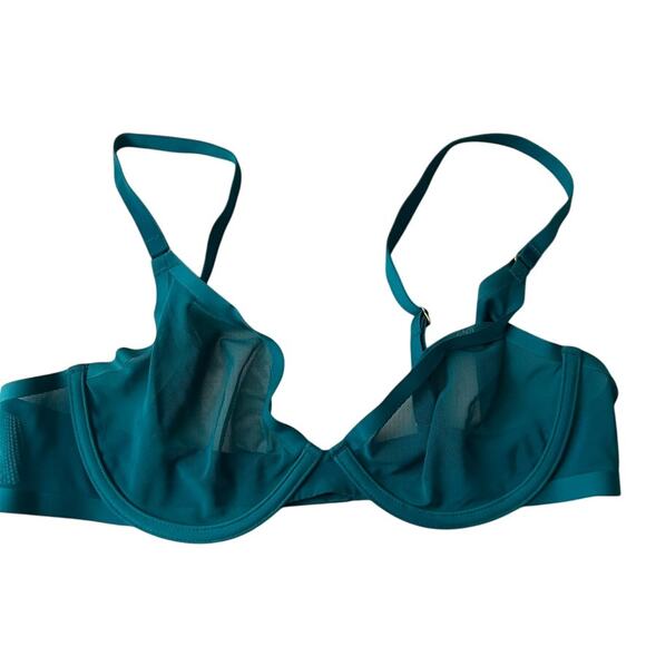 CUUP The Plunge Mesh Bra Underwire Size 36B TEAL - Picture 7 of 7